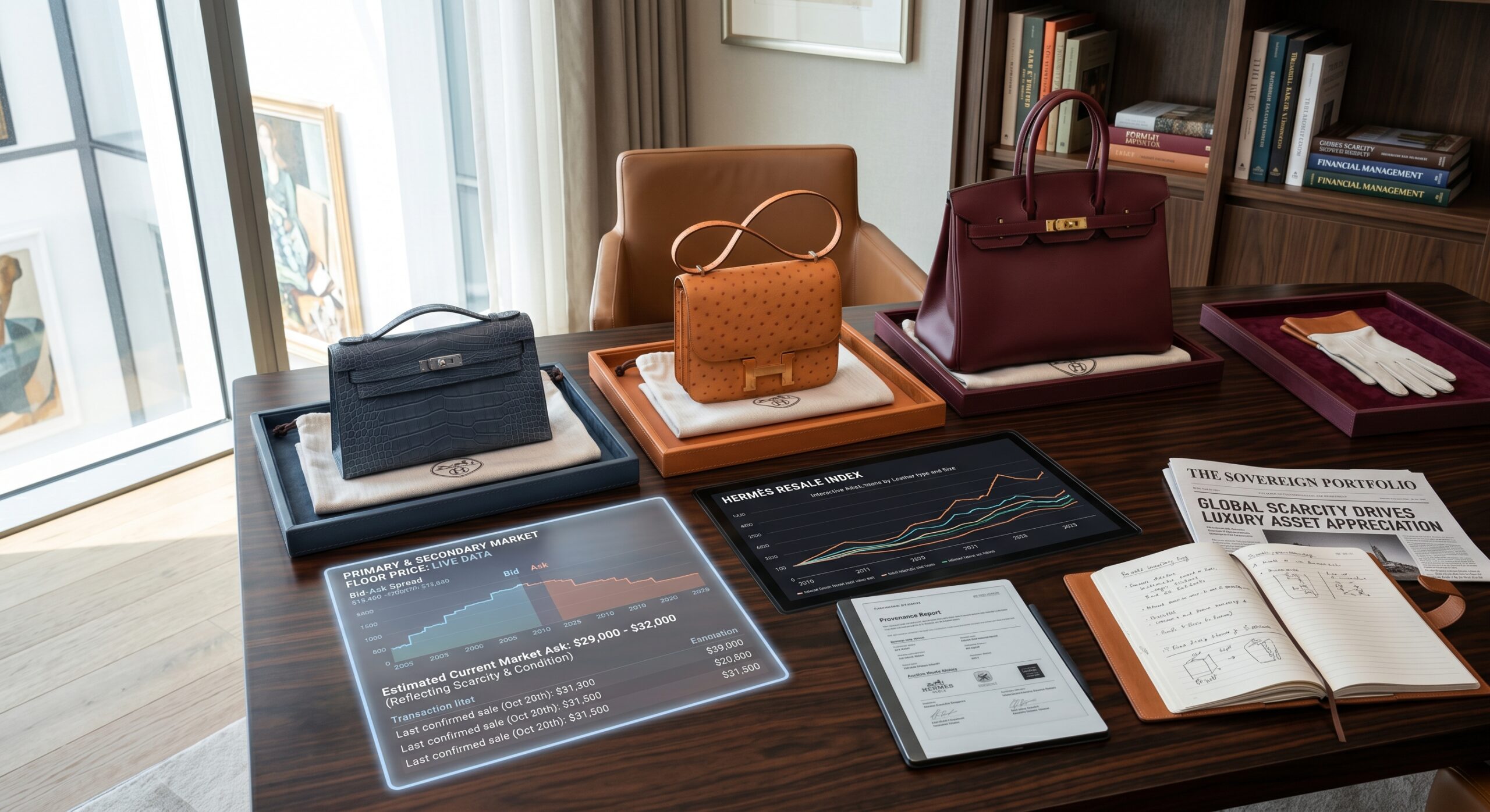 Hermès Birkin retail price comparison showing historical price increase impact on secondary market floor pricing