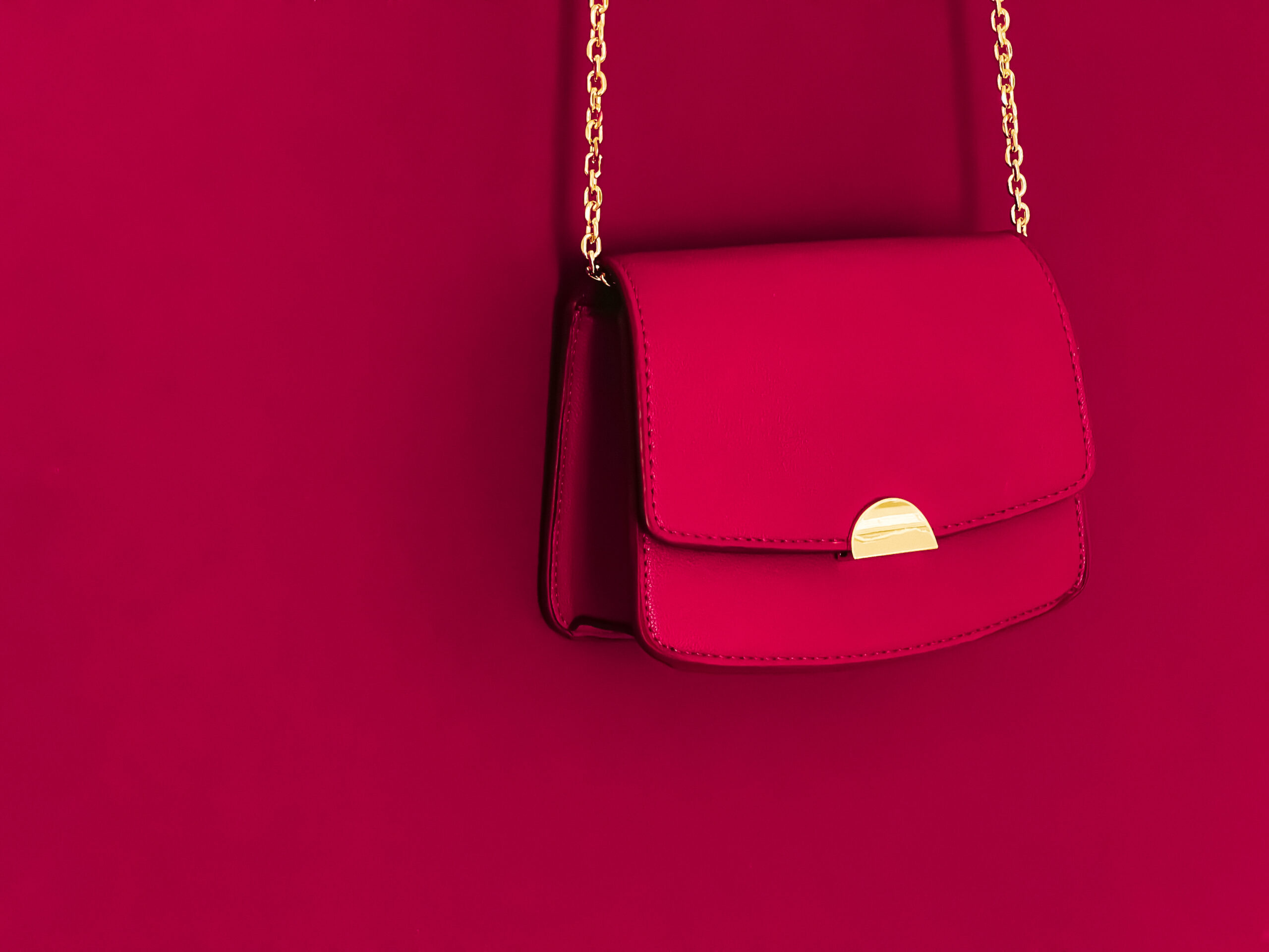 Colourful designer leather handbags