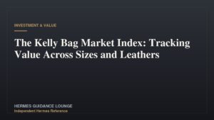 The Kelly Bag Market Index: Tracking Value Across Sizes and Leathers
