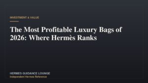 The Most Profitable Luxury Bags of 2026: Where Hermès Ranks