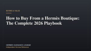 How to Buy From a Hermès Boutique: The Complete 2026 Playbook