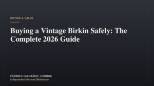 Buying a Vintage Birkin Safely: The Complete 2026 Guide