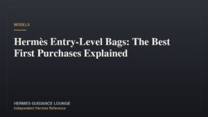 Hermès Entry-Level Bags: The Best First Purchases Explained