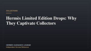 Hermès Limited Edition Drops: Why They Captivate Collectors