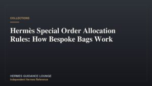 Hermès Special Order Allocation Rules: How Bespoke Bags Work
