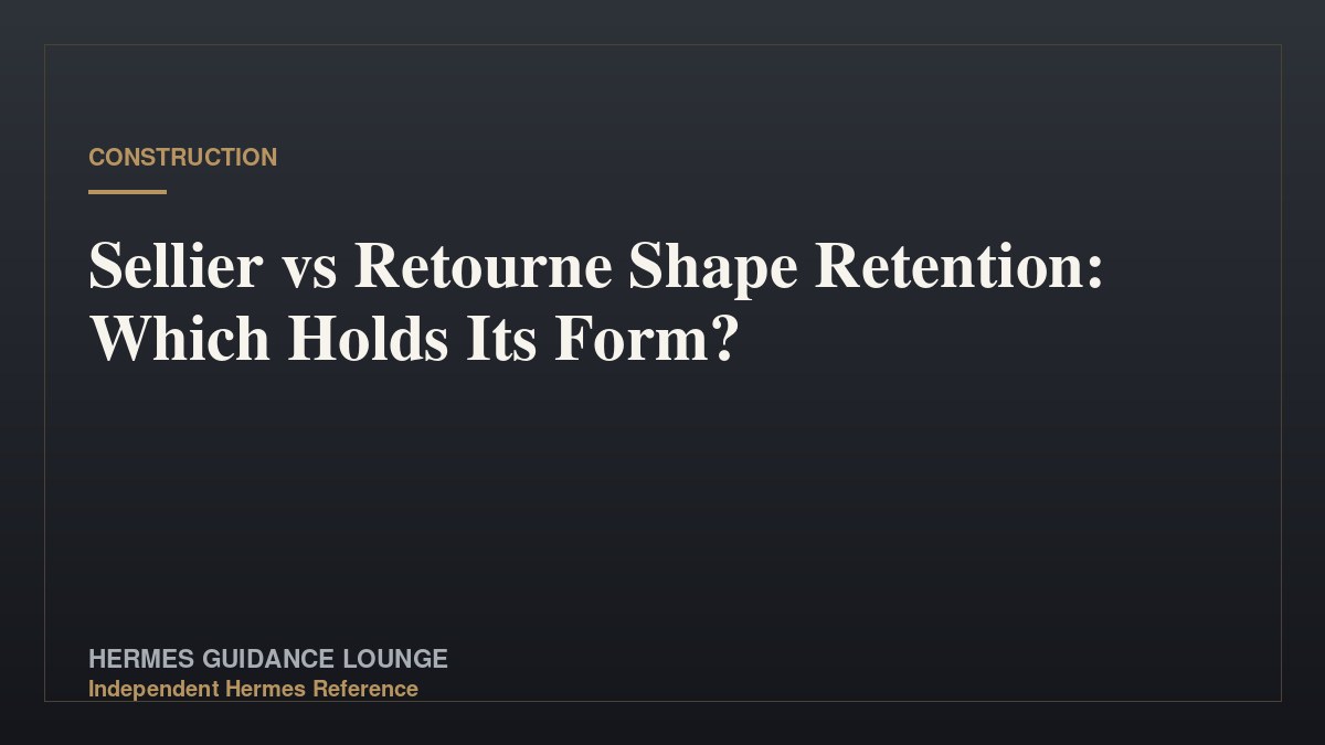 Sellier vs Retourne Shape Retention: Which Holds Its Form?