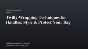 Twilly Wrapping Techniques for Handles: Style & Protect Your Bag