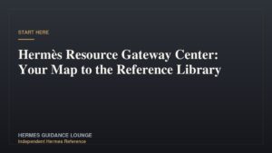 Hermès Resource Gateway Center: Your Map to the Reference Library