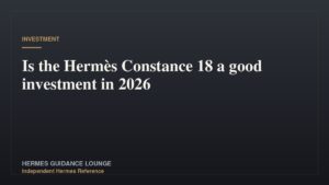 Is the Hermès Constance 18 a good investment in 2026